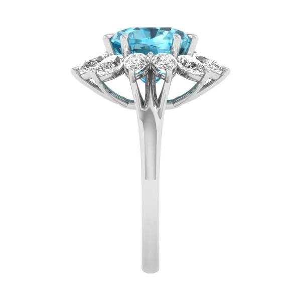 Whimsical Crown Diamond Ring - View 4