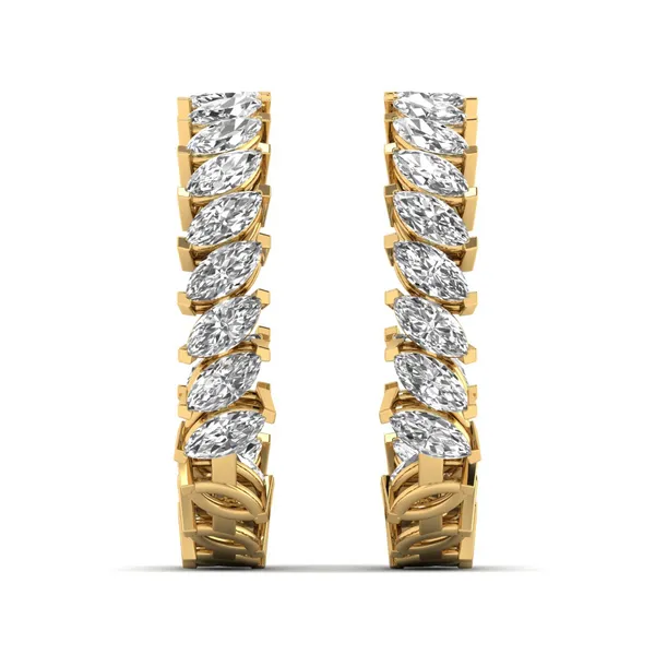 Topazio Knot Pendant Earrings - Laboratory-Grown Diamond Earrings