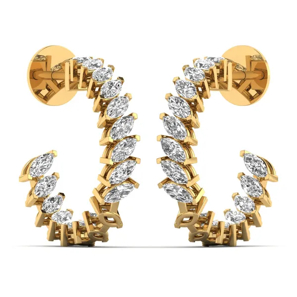 Topazio Knot Pendant Earrings - View 2