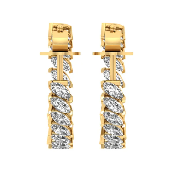 Topazio Knot Pendant Earrings - View 4