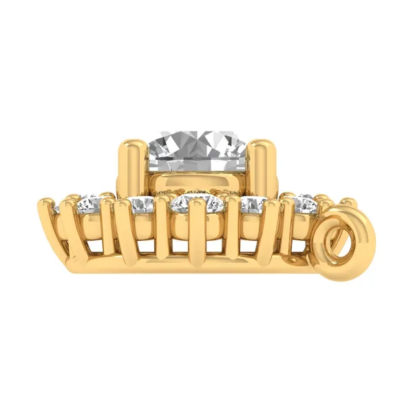 Vivid Oval Diamond Mangalsutra - View 3