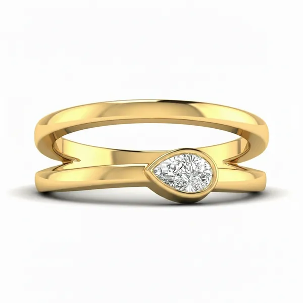 Ornate Blossom Diamond Ring - View 2