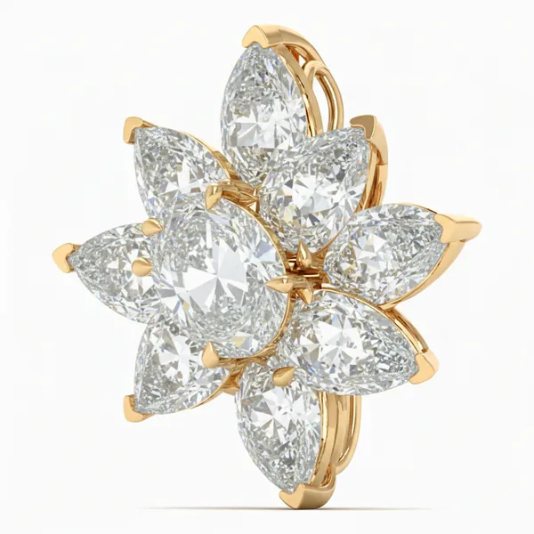 Stately Circle Diamond Pendant - View 2