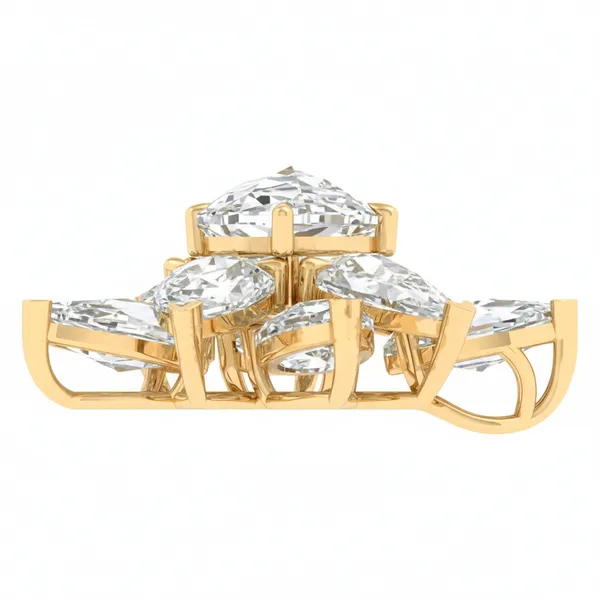 Stately Circle Diamond Pendant - View 3
