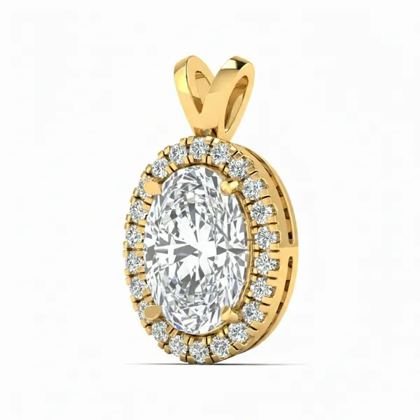 Iconic Emerald-Cut Diamond Pendant - View 2