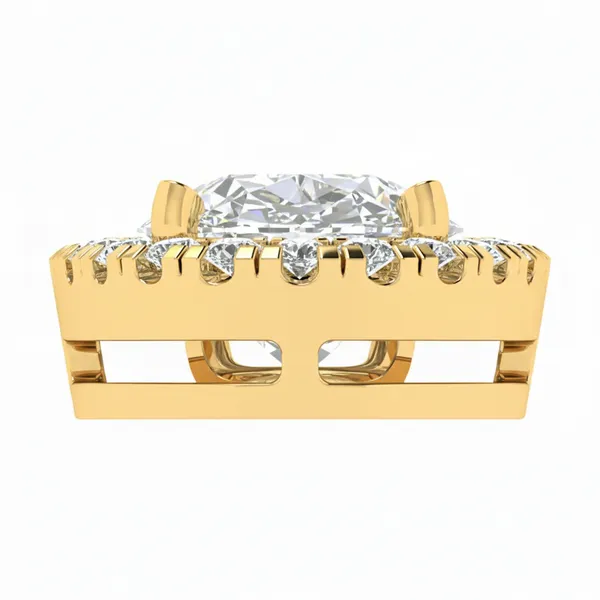 Iconic Emerald-Cut Diamond Pendant - View 4