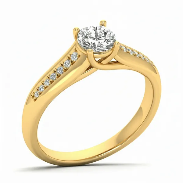 Ornate Trellis Diamond Ring - Laboratory-Grown Diamond Ladies Ring
