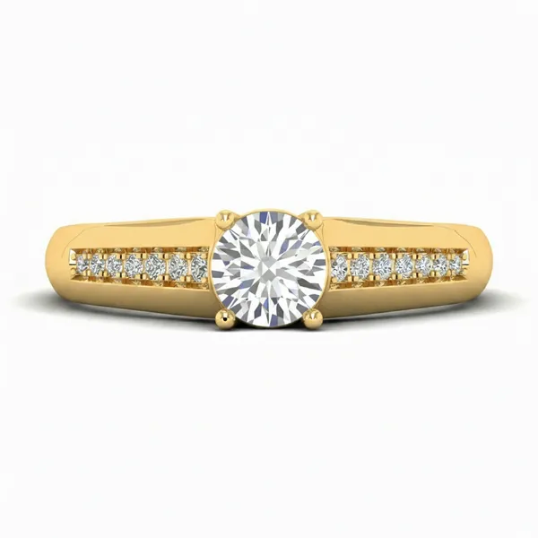 Ornate Trellis Diamond Ring - View 2