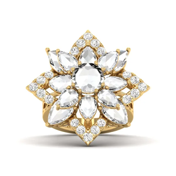 Bold Dome Diamond Ring - View 2