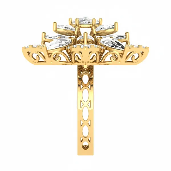 Bold Dome Diamond Ring - View 4
