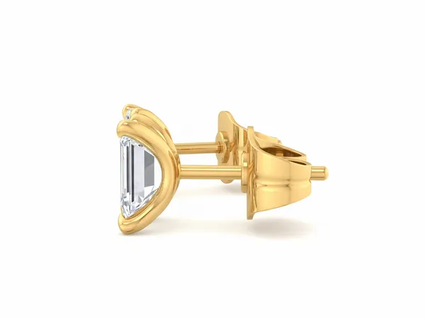 Jubilant Wave Solitaire Studs - View 4