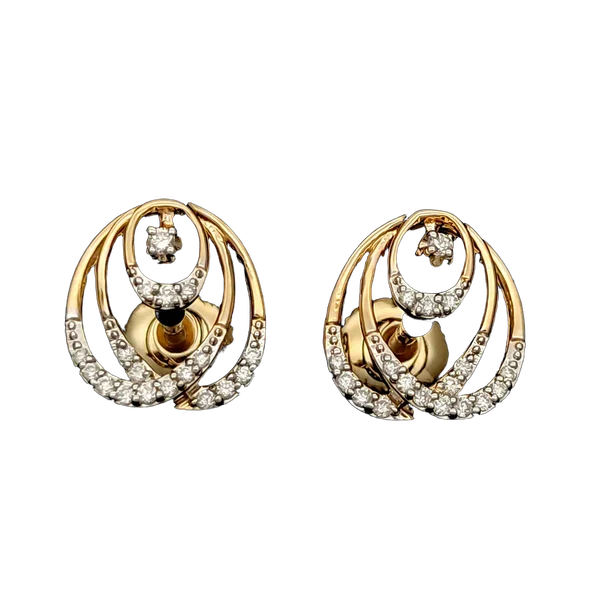 Regal Blossom Diamond Earring & Mangalsutra Set - View 2