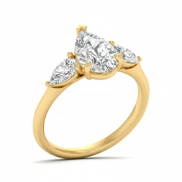Precious Bypass Diamond Ring - Laboratory-Grown Diamond Ladies Ring