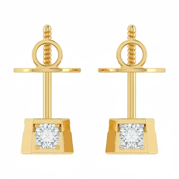 The Liora Starburst Diamond Studs - View 4