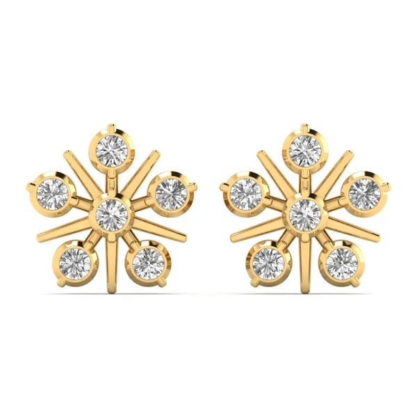 Montague Mosaic Earrings - Laboratory-Grown Diamond Earrings