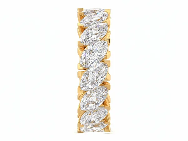 Lustrous Channel Diamond Ring - View 3