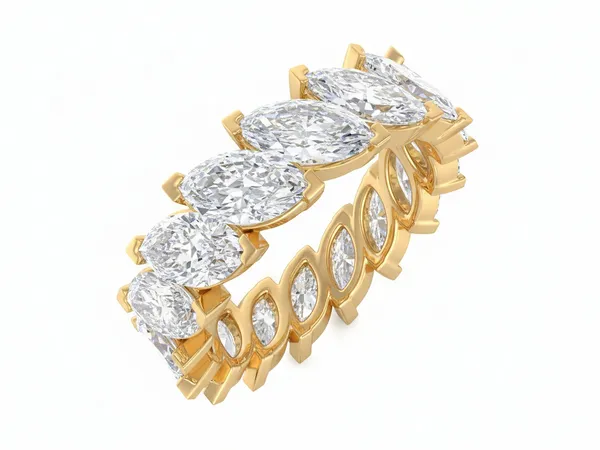 Lustrous Channel Diamond Ring - View 4
