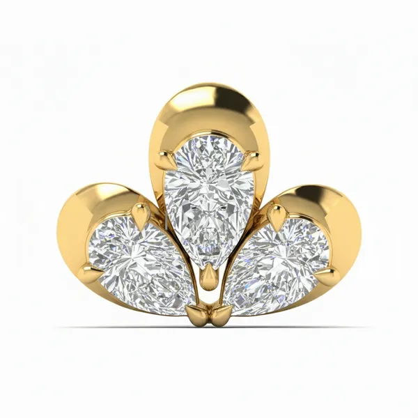 Glittering Pave Diamond Nosepin - Laboratory-Grown Diamond Nose Pin