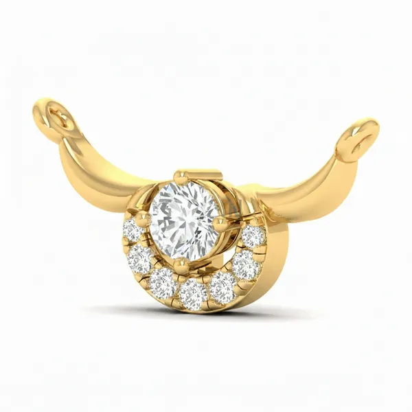 Charming Round Diamond Mangalsutra - View 2