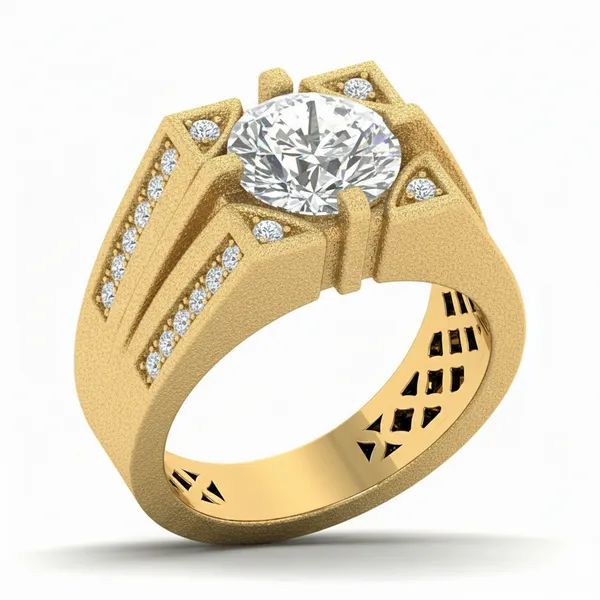 Captivating Floral Diamond Ring - Laboratory-Grown Diamond Ladies Ring