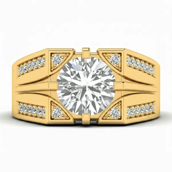 Captivating Floral Diamond Ring - View 2