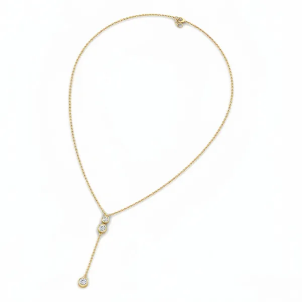 Lustrous Starlight Diamond Necklace - View 3
