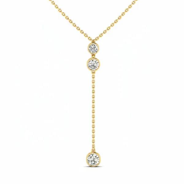 Lustrous Starlight Diamond Necklace - View 4