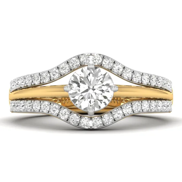 Glamorous Crown Diamond Ring - View 2