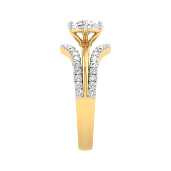Glamorous Crown Diamond Ring - View 4