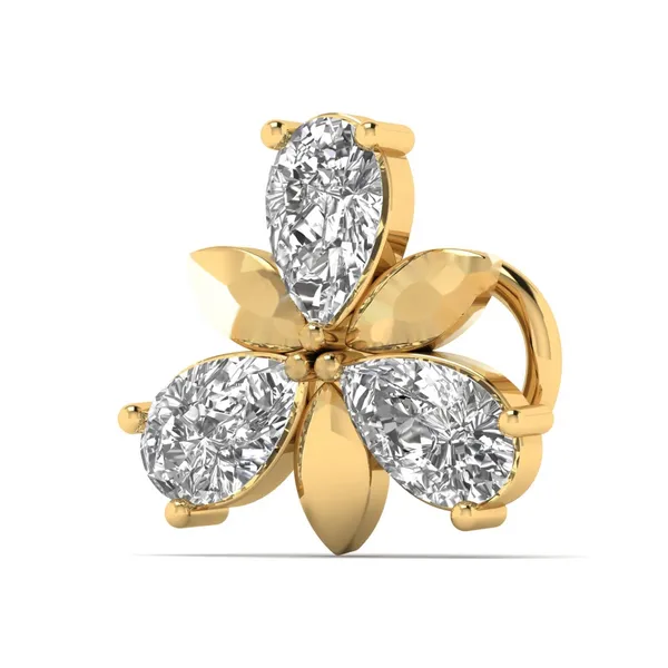 Delicate Starlight Diamond Nosepin - View 2