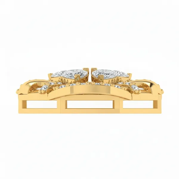 Serene Halo Diamond Pendant - View 4