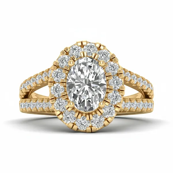 Gleaming Swirl Diamond Ring - View 2