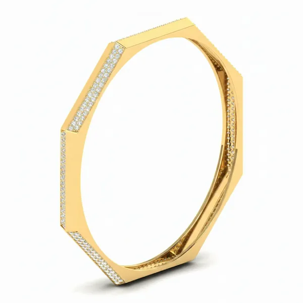 Enchanting Imperial Diamond Bangle - View 2
