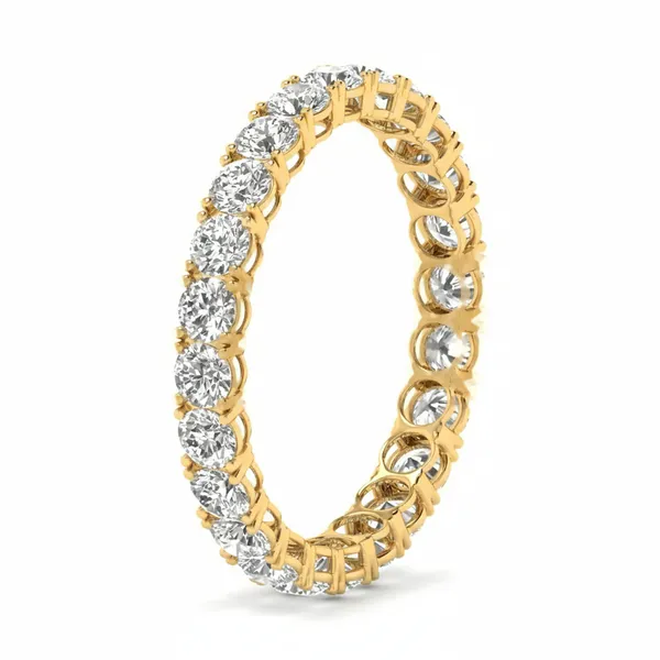 Classic Sculpted Diamond Bangle - View 2