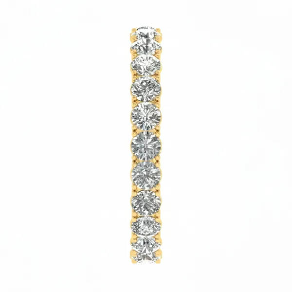 Classic Sculpted Diamond Bangle - View 4