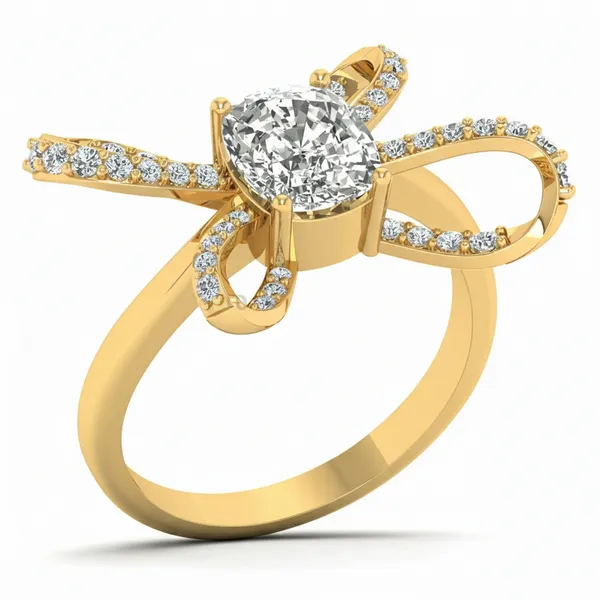Couture Stackable Diamond Ring - Laboratory-Grown Diamond Ladies Ring