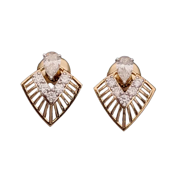 Delicate Harmony Diamond Earrings - View 2