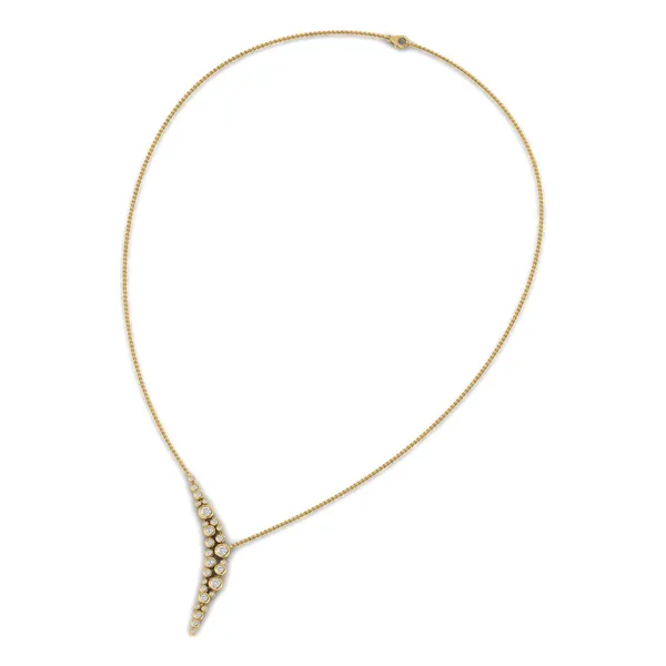 Whimsical Moonbeam Diamond Necklace - View 3