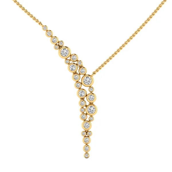 Whimsical Moonbeam Diamond Necklace - View 4