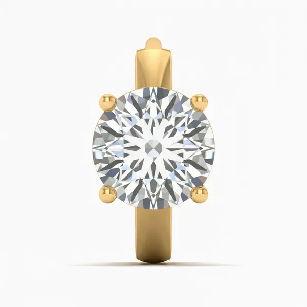 Golden Brilliance Diamond Nosepin - Laboratory-Grown Diamond Nose Pin