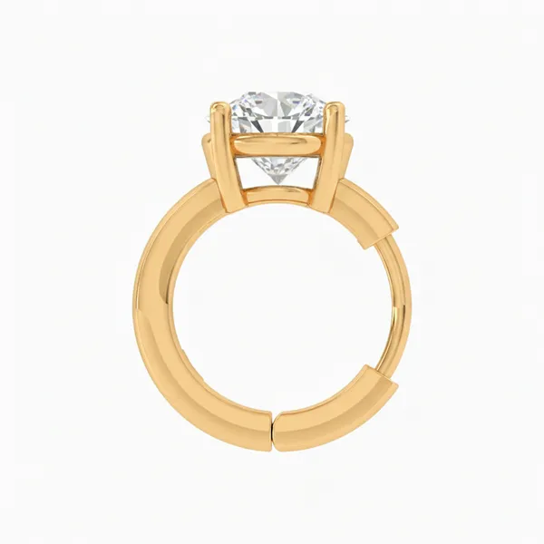 Golden Brilliance Diamond Nosepin - View 3