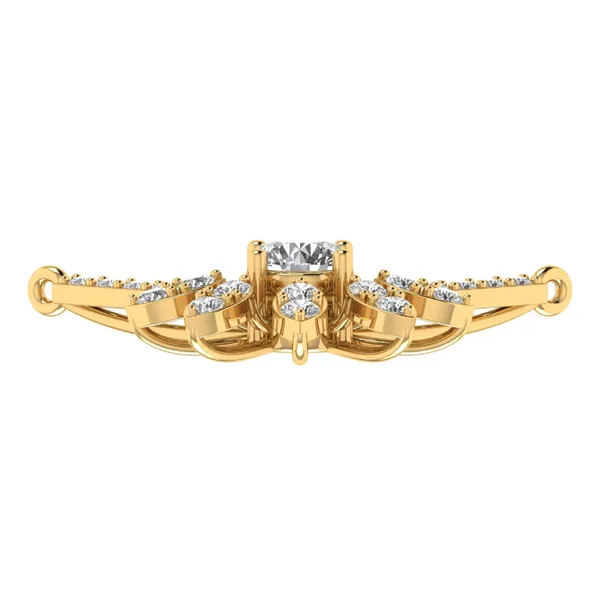 Bold Bridal Diamond Mangalsutra - View 4