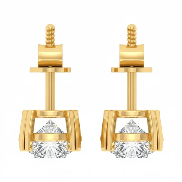 Larimar Solitaire Earrings - View 4