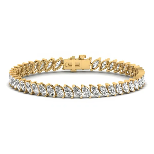 Elegant Filigree Diamond Bracelet - Laboratory-Grown Diamond Ladies Bracelet