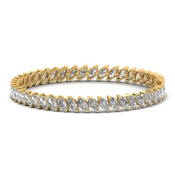Elegant Filigree Diamond Bracelet - View 2