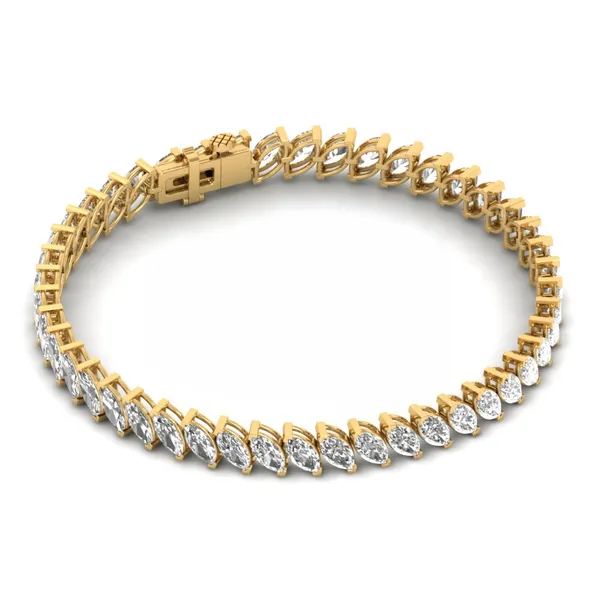 Elegant Filigree Diamond Bracelet - View 4