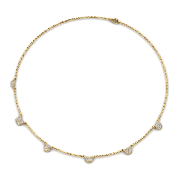 Delicate Lariat Diamond Necklace - View 3