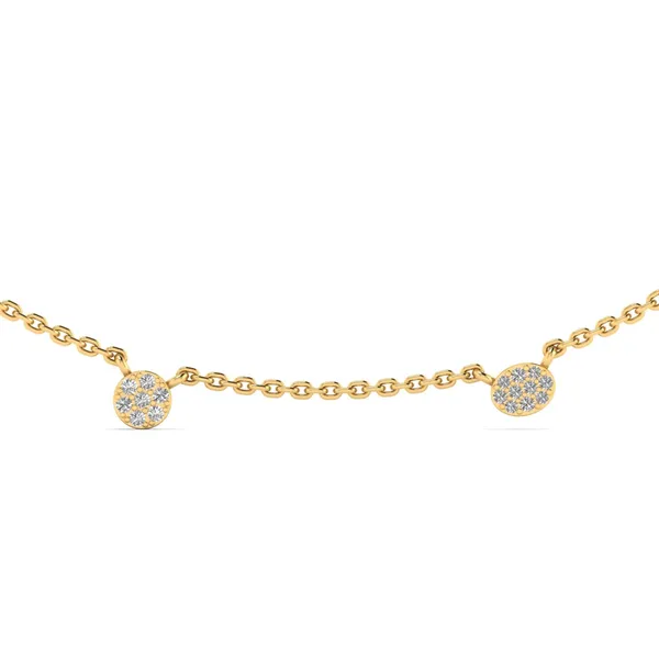 Delicate Lariat Diamond Necklace - View 4