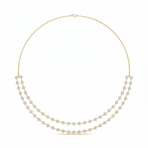 Dazzling Radiance Diamond Necklace - Laboratory-Grown Diamond Necklace