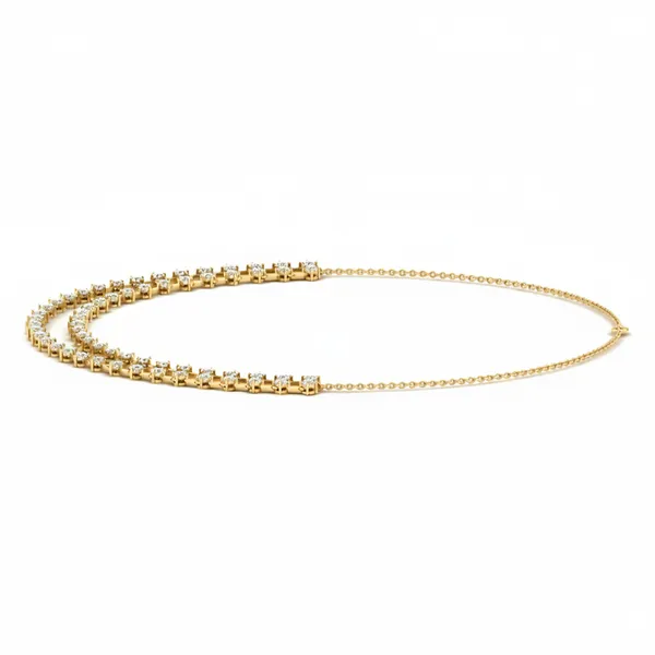 Dazzling Radiance Diamond Necklace - View 2